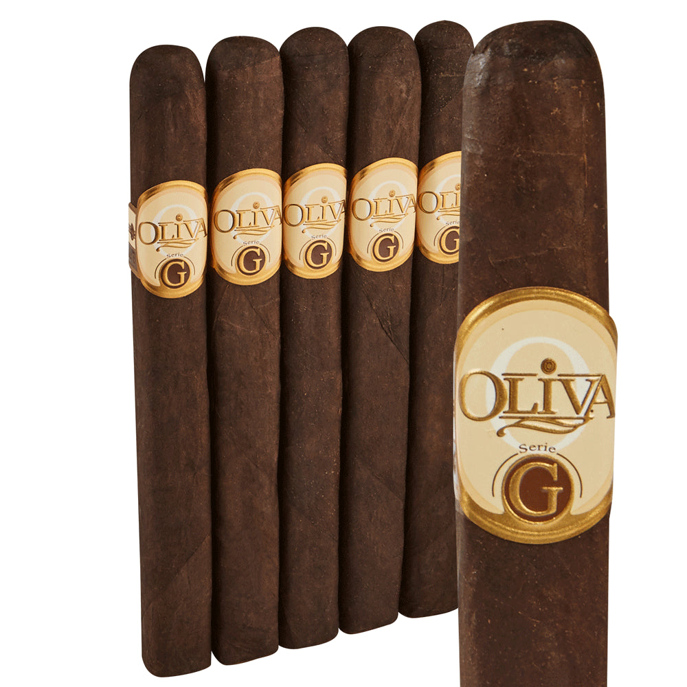 Oliva Serie G Robusto cigar, a medium-bodied smoke with cedar, coffee, and spice flavors, wrapped in an African Cameroon leaf | Best cigar location in Durham | CigarHaus