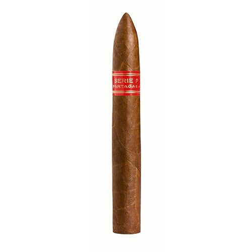 Partagas Serie P No. 2 cigar, a full-bodied Cuban torpedo with leather, oak, pepper, butterscotch, roasted nuts, and orange peel flavors | Best cigars in Durham | CigarHaus