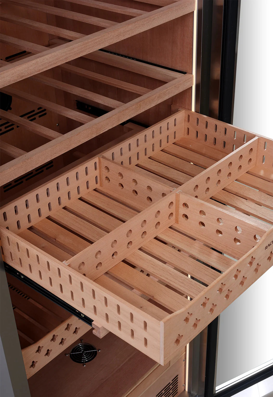 RACHING - CT48A STAINLESS STEEL CIGAR HUMIDOR