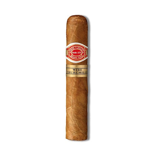 Romeo y Julieta Wide Churchill cigar, a medium to full-bodied Cuban smoke with earth, cedar, coffee, vanilla cream, and spice flavors, wrapped in a light brown Cuban leaf | Romeo y Juliet | Cuban cigars near me | CigarHaus