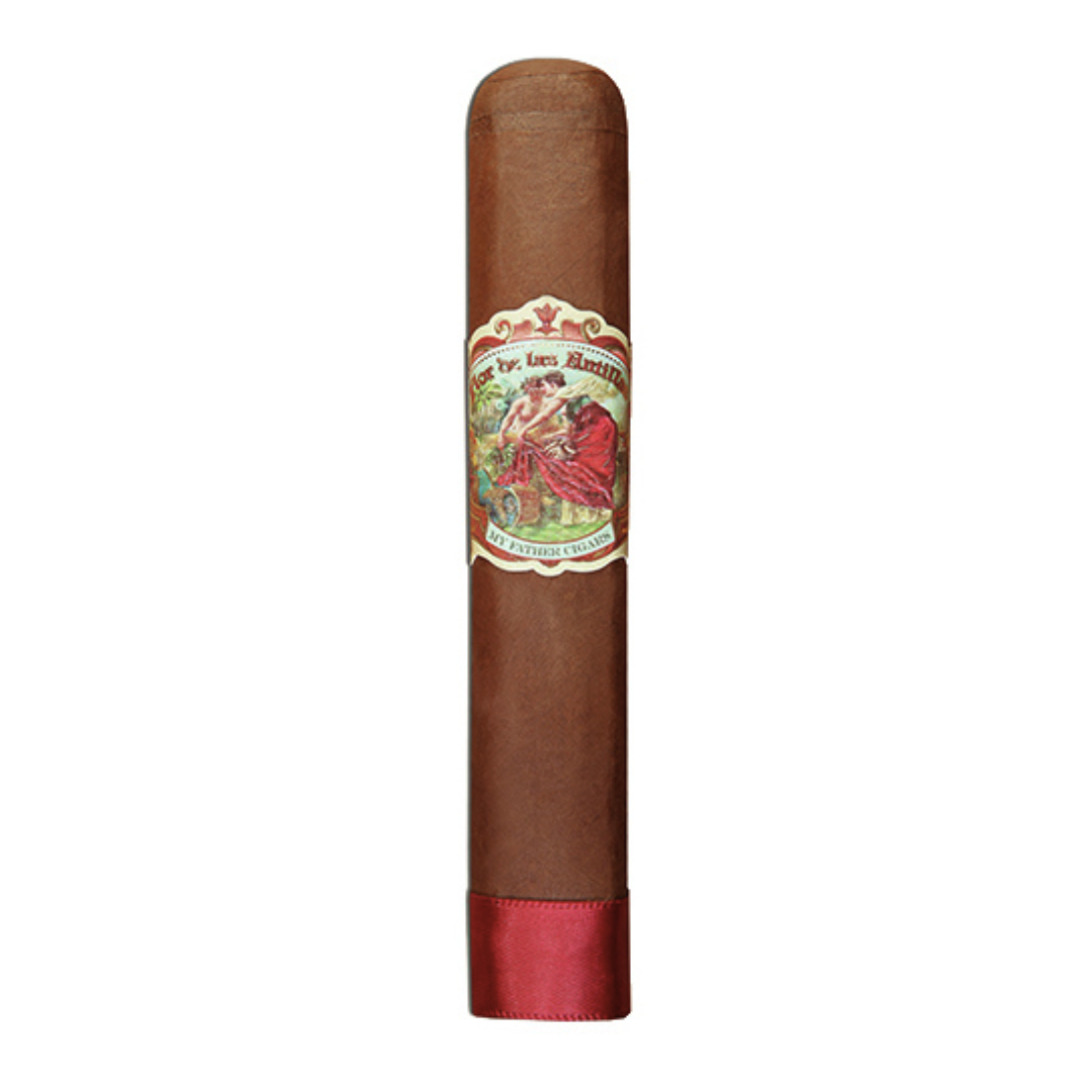 My Father Flor de las Antillas cigar, available in Toro and Toro Maduro sizes, with a blend of earth, cedar, coffee, dark chocolate, and spice flavors: Free expedited hand delivery on time-sensitive cigar orders in the Durham Ontario Region