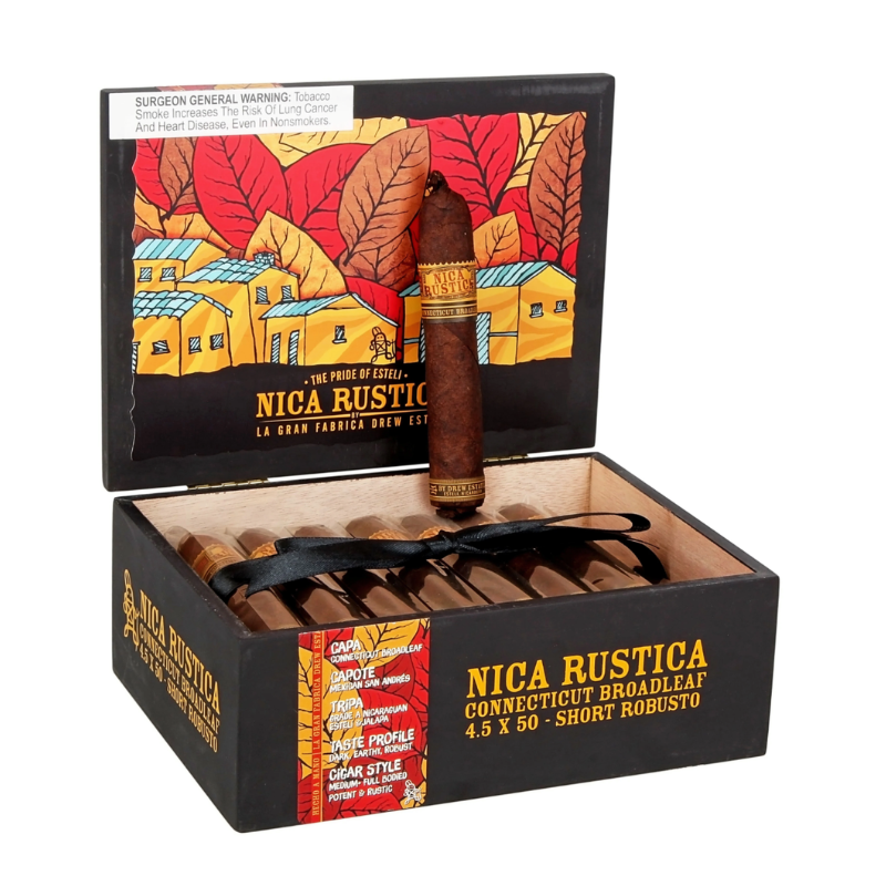 Drew Estate Nica Rustica – Bold Connecticut Broadleaf Cigar | CigarHaus